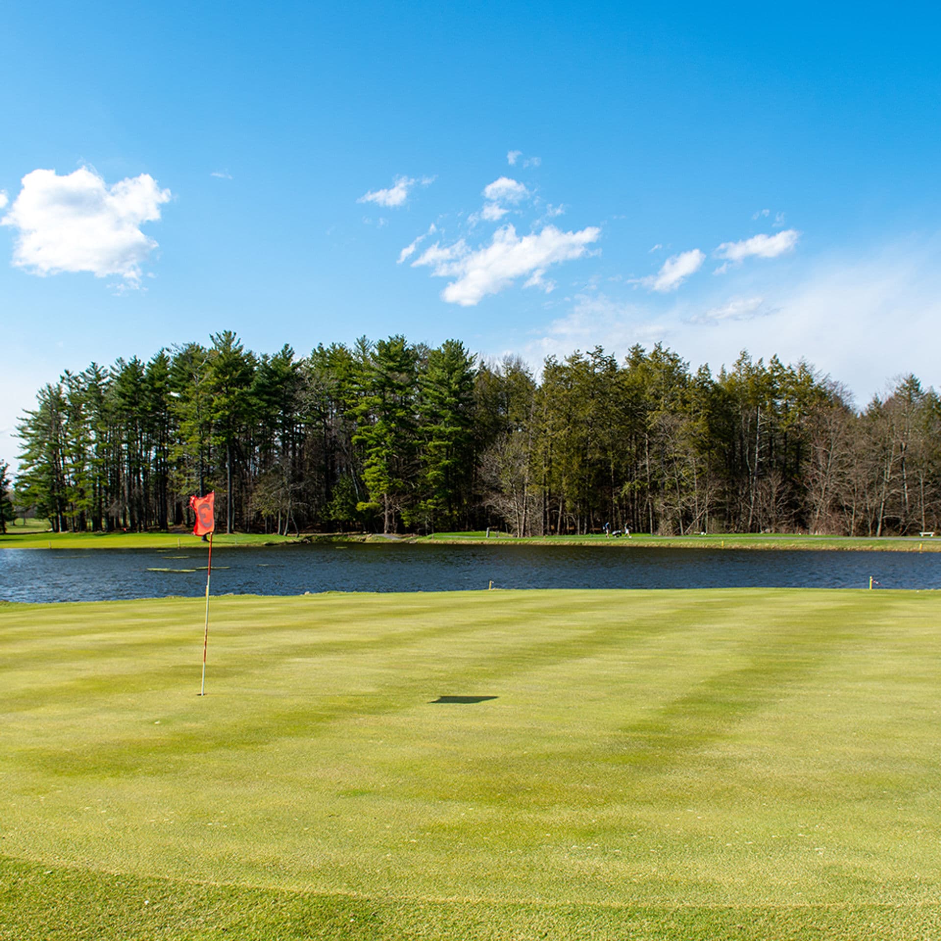 Island Green Catskill foothills landscape